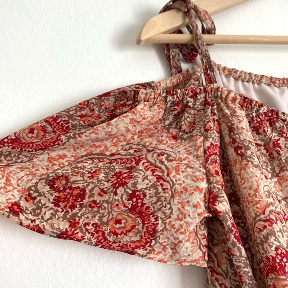 Madewell Silk Cold Shoulder Dress  in Dusty Blush - Picture 4 of 5